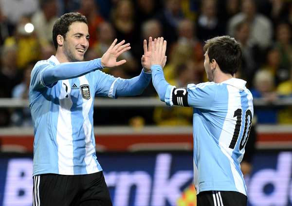 Higuaín e Messi têm presença assegurada no Mundial 2014 / Fonte: Futebol Portenho