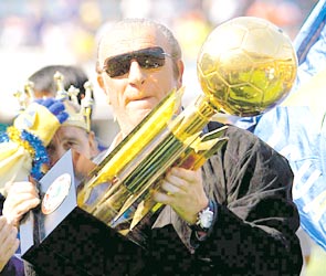 O último título do treinador com a camisa do Boca foi a Recopa