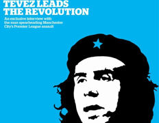 Capa da Short List usa imagem de Tévez com alusão à 'Che' Guevara