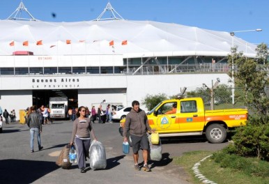 Estádio Único de La Plata funcionou como centro de coleta de doações