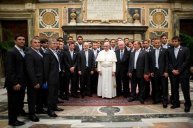 Delegação argentina em visita ao Papa Francisco