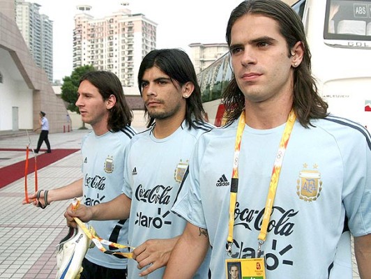 Messi, Banega e Gago. Frutos da geração de ouro em 2008 e imprenscidíveis para Sabella em 2014.