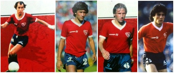 1983 Jorge Burruchaga, Enzo Trossero, Enrique Bochini - Copa Libertadores  de America