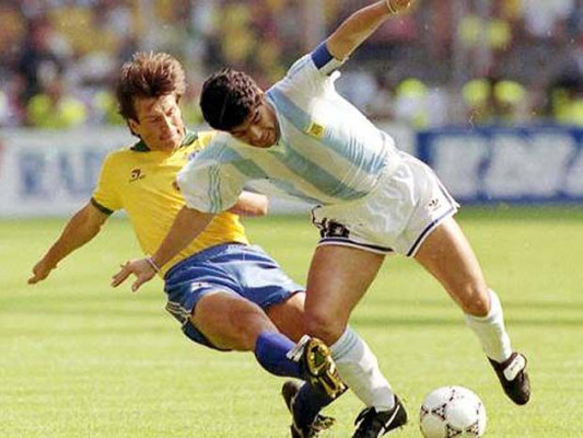 Maradona no Mundial de 90. 