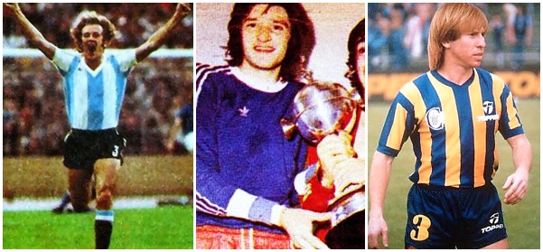 Babington na Copa de 1974, o goleiro Gay com a Libertadores de 1974 e Mario Killer