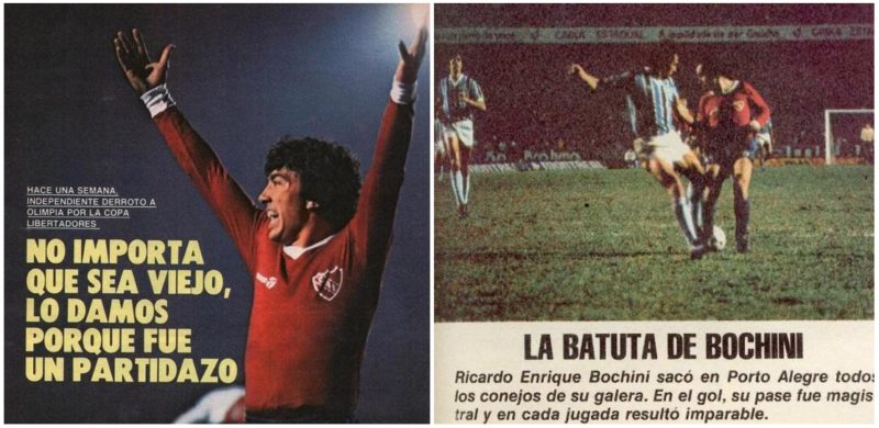 1983 Jorge Burruchaga, Enzo Trossero, Enrique Bochini - Copa Libertadores  de America