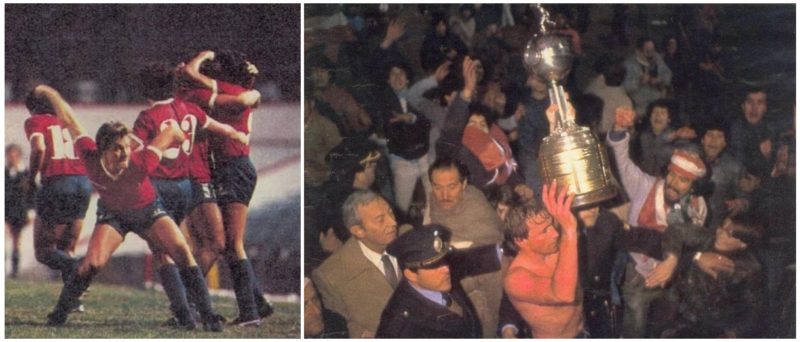 1983 Jorge Burruchaga, Enzo Trossero, Enrique Bochini - Copa Libertadores  de America